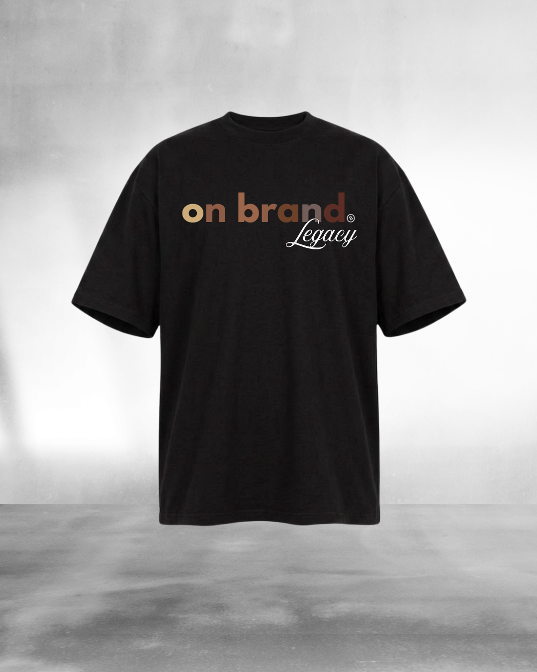 On brand Legacy Oversized Tee (Black)