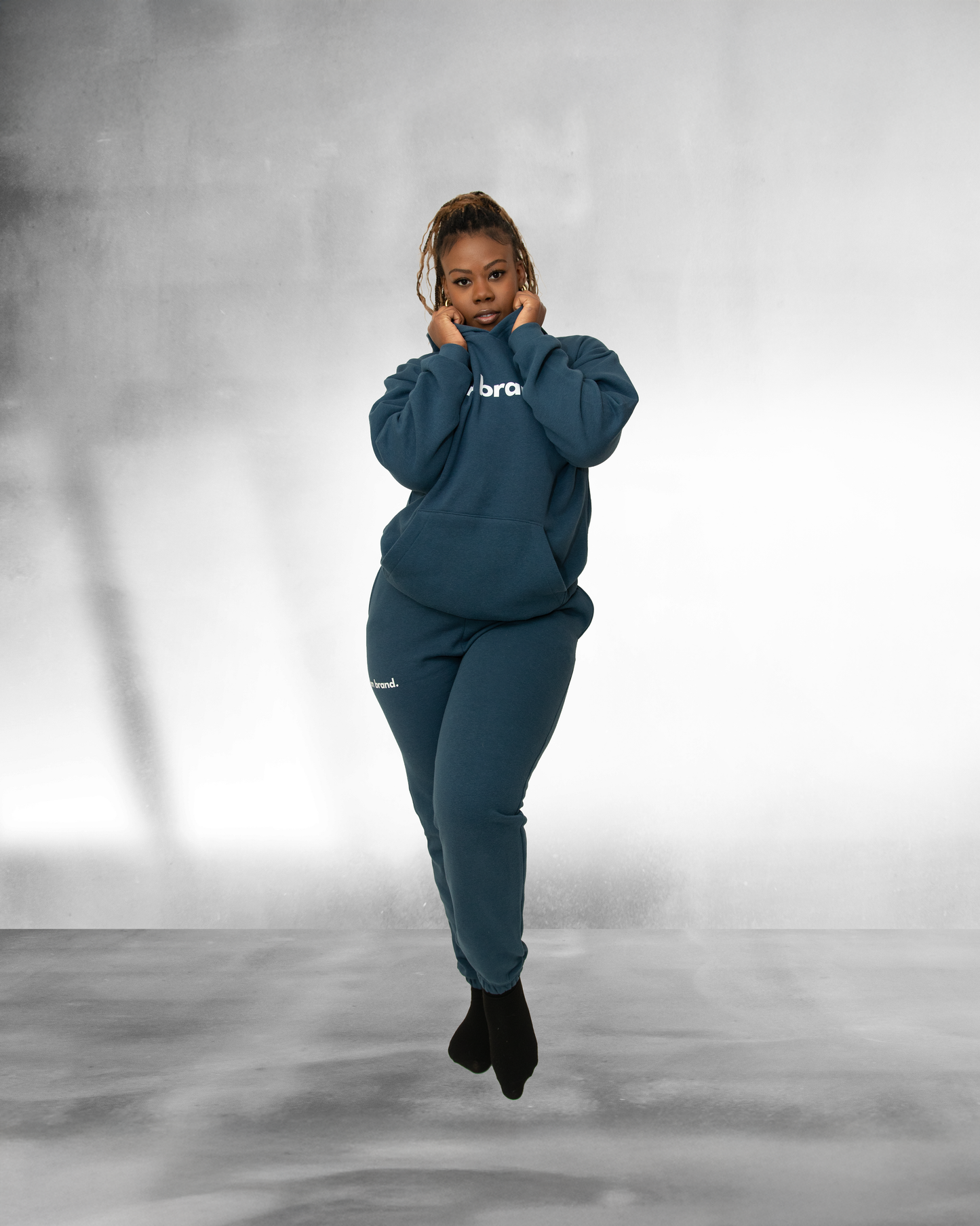 Sea Blue Sweat Set