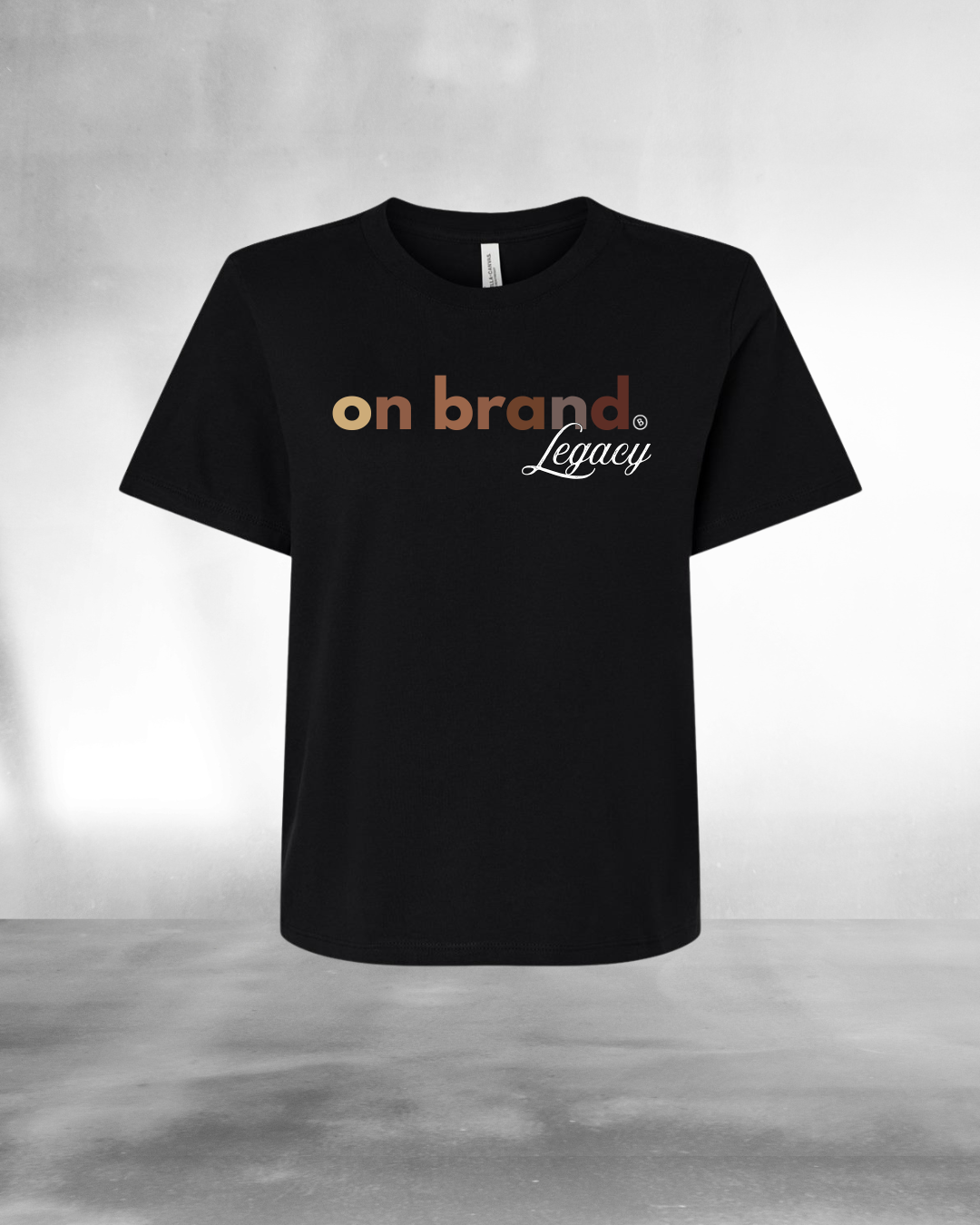 On Brand Legacy Cropped Tee (Black)
