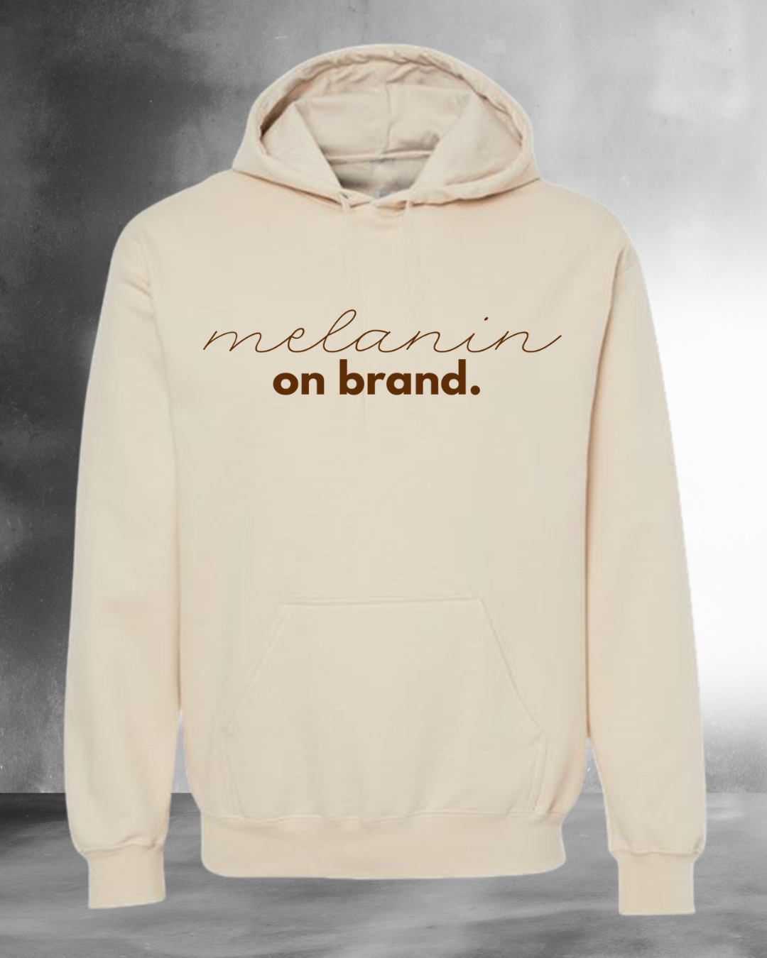 Melanin On Brand Signature Hoodie (Sand)