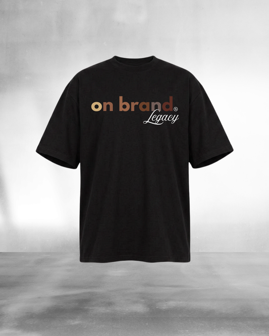 On brand Legacy Oversized Tee (Black)