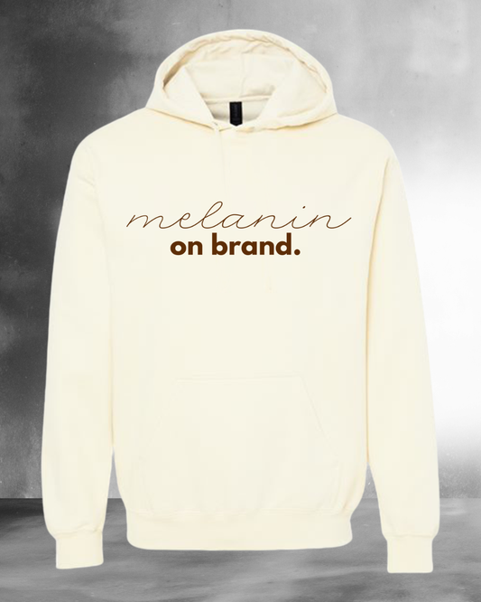 Melanin On Brand Signature Hoodie (Cream)