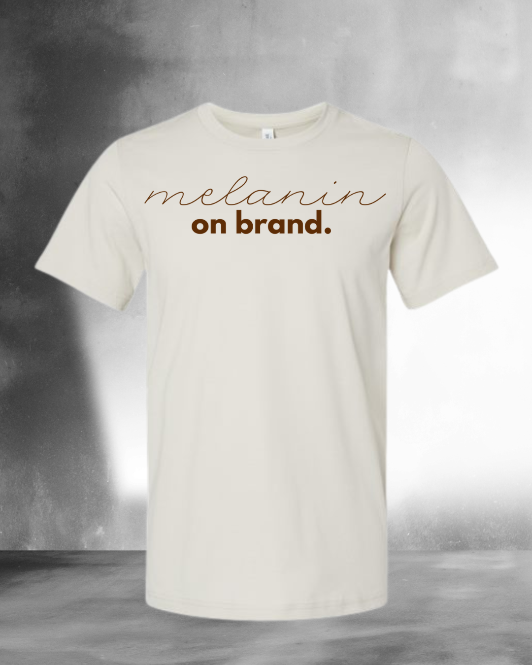 Melanin On Brand Signature Shirt (Sand)